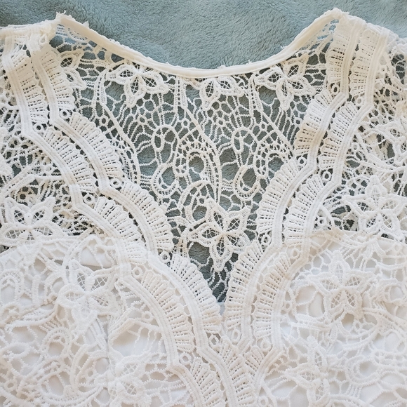 Lulu's Rainey White Lace Long Sleeve Bodycon Dress - Picture 5 of 8